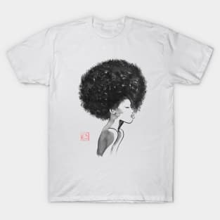 afro hair cut T-Shirt